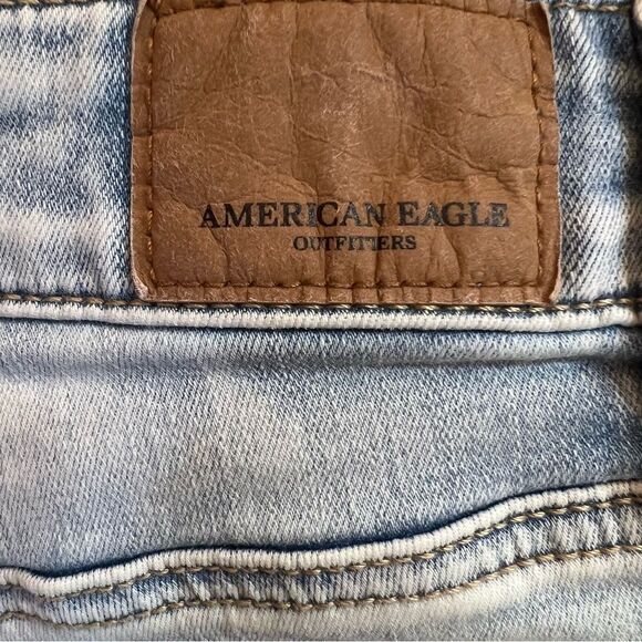 American Eagle distressed high-rise curvy jeggings size 0 regular - Picture 3 of 6